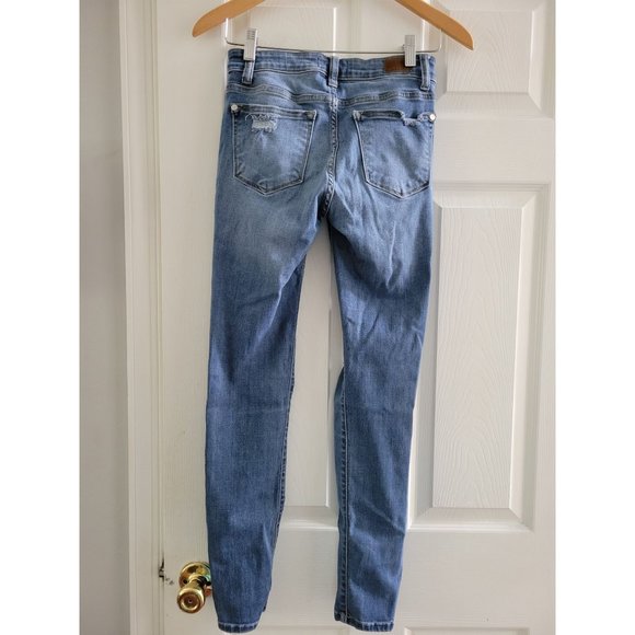 Judy Blue Los Angeles Skinny Fit distressed Ripped Denim Jeans size 3/26 - Picture 10 of 10